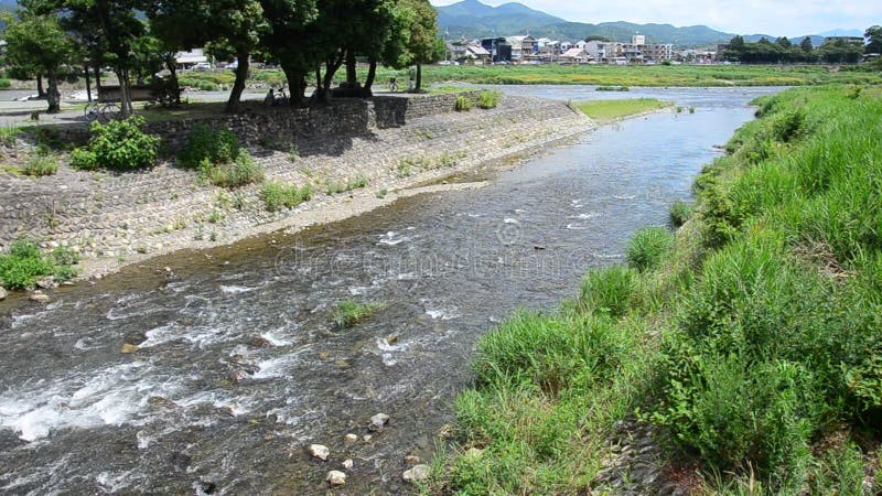 Oi River in Arashiyama at Kyoto, Japan