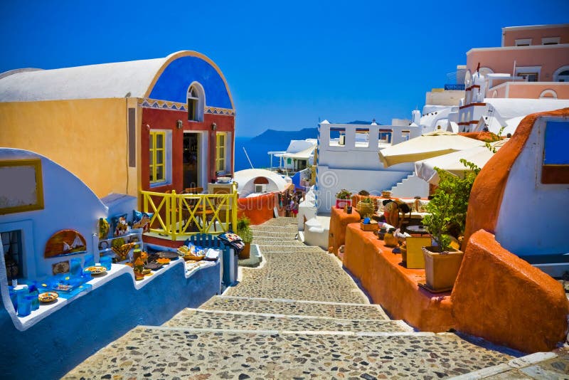 Oia at Santorini stock images Oia at Santorini stock images
