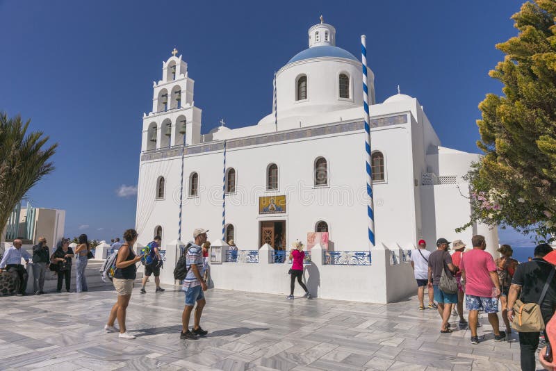 Oia Santorini Grecia fotografie stock libere da diritti