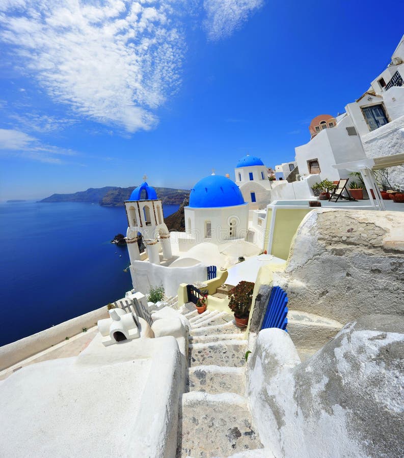 Oia Santorini (Thira) Greece - Island White Stock Photo - Image of ...