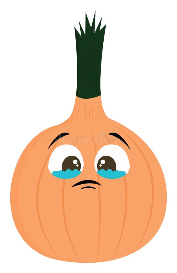 Oignon Triste Vecteur Ou Illustration De Couleur Illustration De Vecteur Illustration Du Couleur Yeux