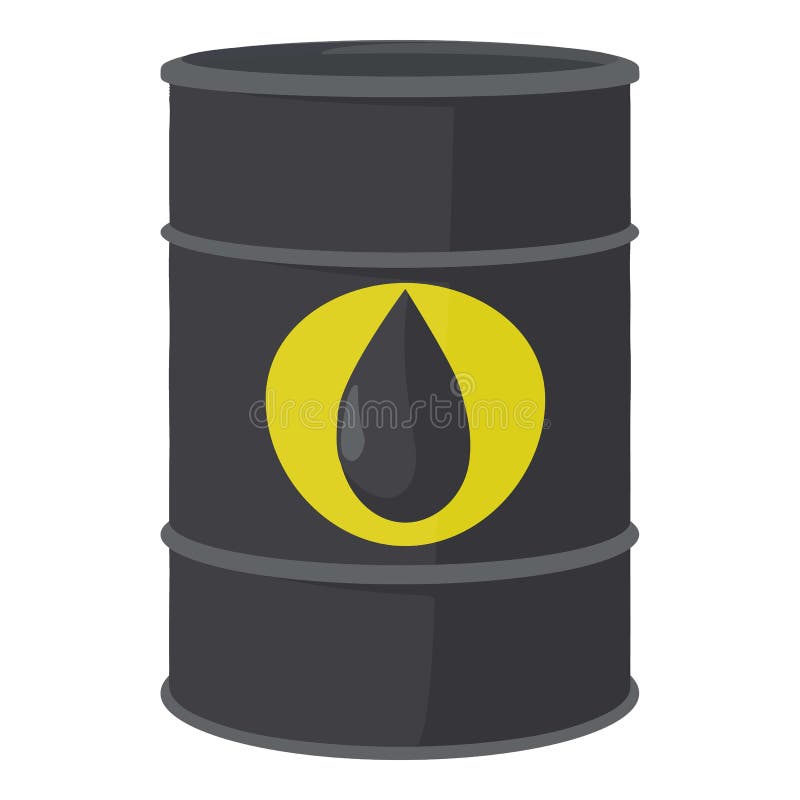 Oil Barrel Icon, Cartoon Style Stock Vector Illustration of resources