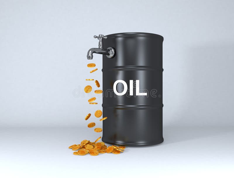Oil barrels stock illustration. Illustration of spend 63486357
