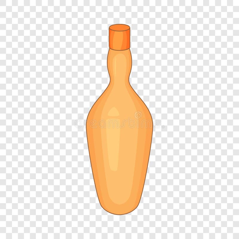 Oil Bottle Icon, Cartoon Style Stock Vector Illustration of container