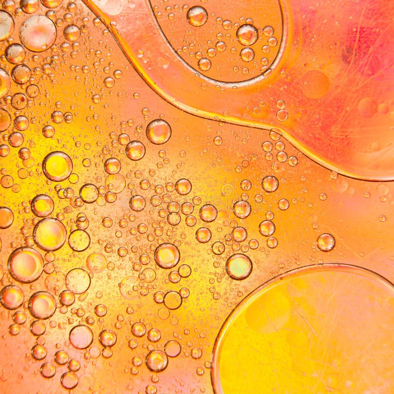 Oil bubbles on a water surface royalty free stock images Oil bubbles on a water surface royalty free stock images