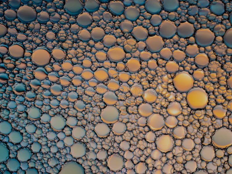 Oil Bubbles on the Water Surface Stock Image Image of experiment