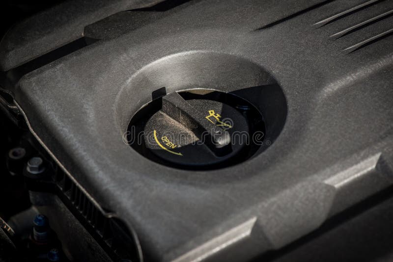 Oil Change Car Engine Detail Stock Photo Image of change, engine