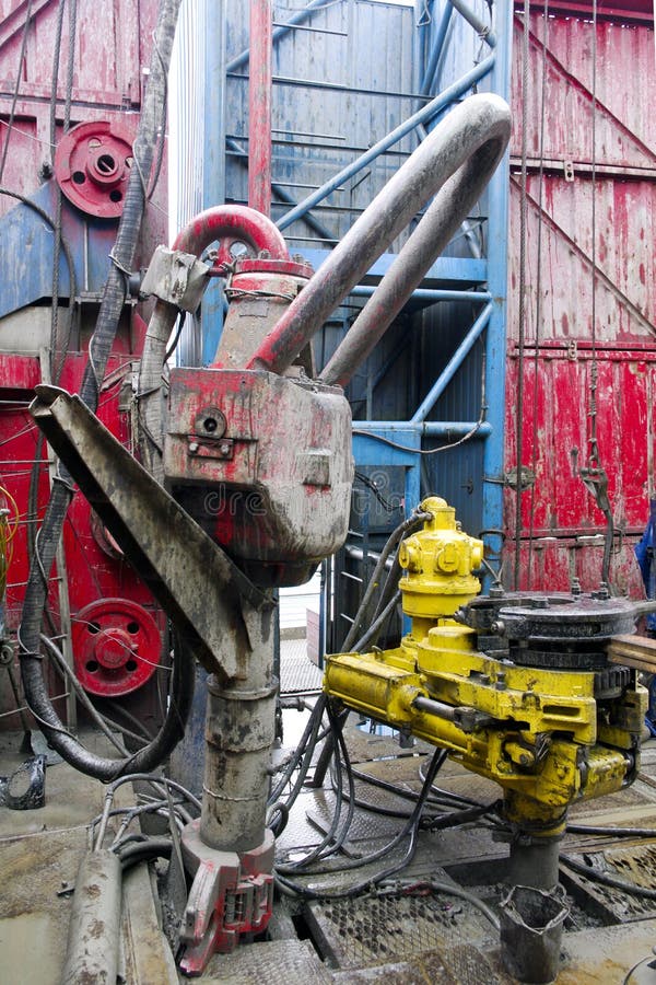 Oil Rig Rotary Table Drilling Stock Photo Image of business, petroleum 37621896