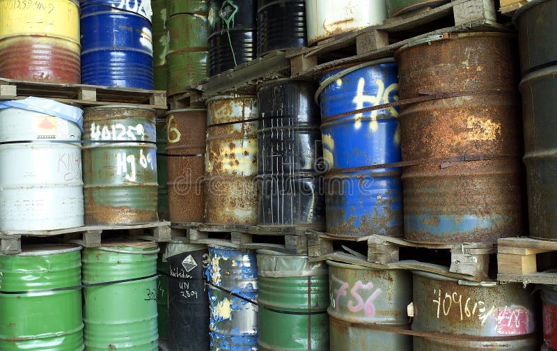 Oil Drums stock image. Image of industry, full, fuel 25060159