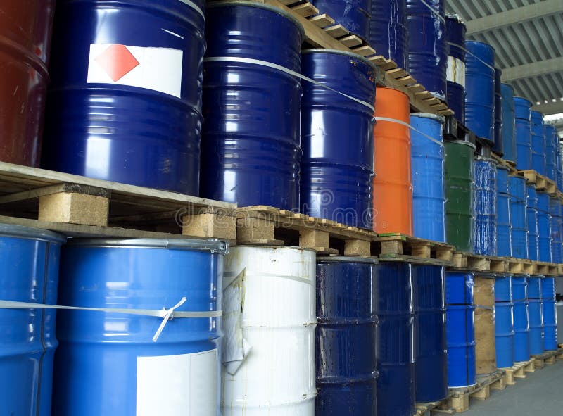 Oil Drums stock image. Image of fuel, green, frame, full 25060169