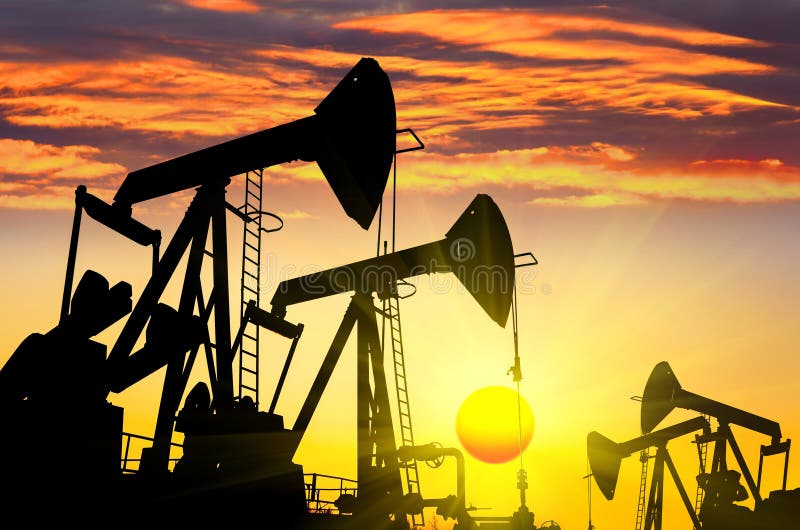 Oil field stock image. Image of industrial, oilfield - 26978941