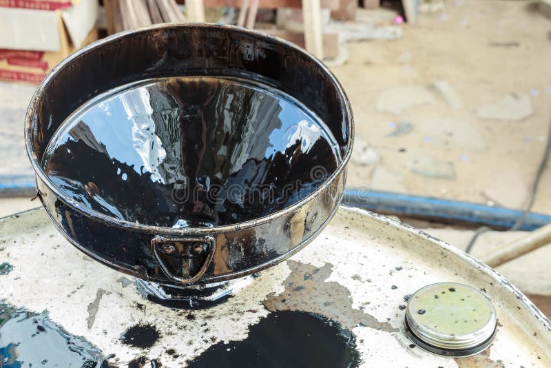 Funnel in oil drum stock photo. Image of closeup, abstract 50181844