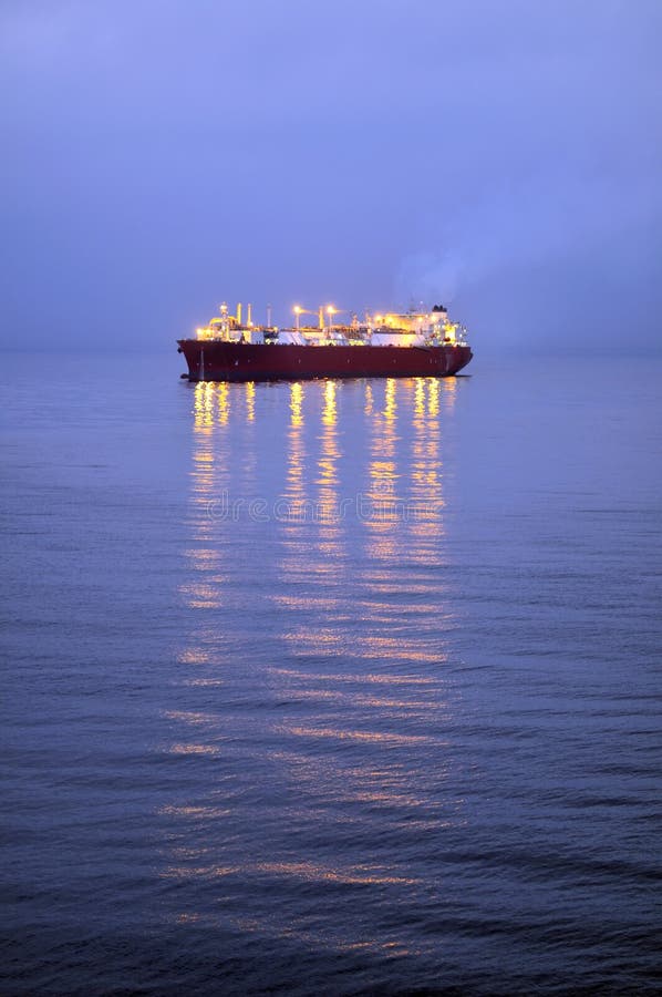 Oil and gas industry - grude oil tanker royalty free stock image