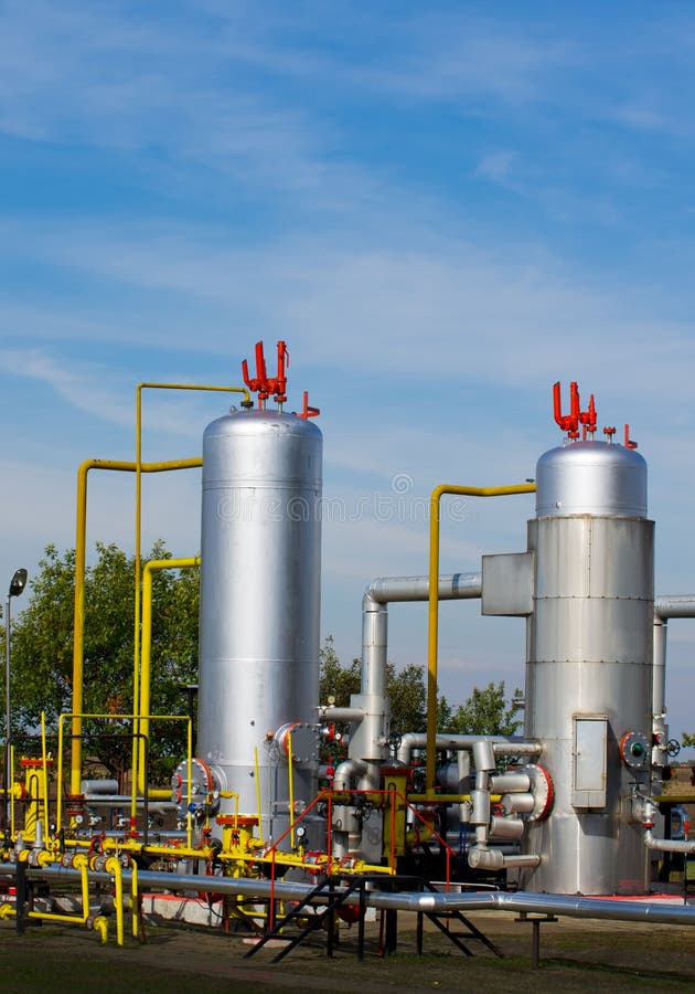 Oil and Gas Workers with Pipelines Stock Photo Image of industry