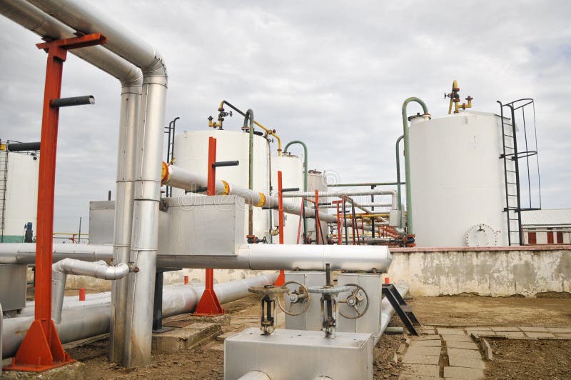 Oil and Gas Processing Plant Stock Image Image of flare, landscape