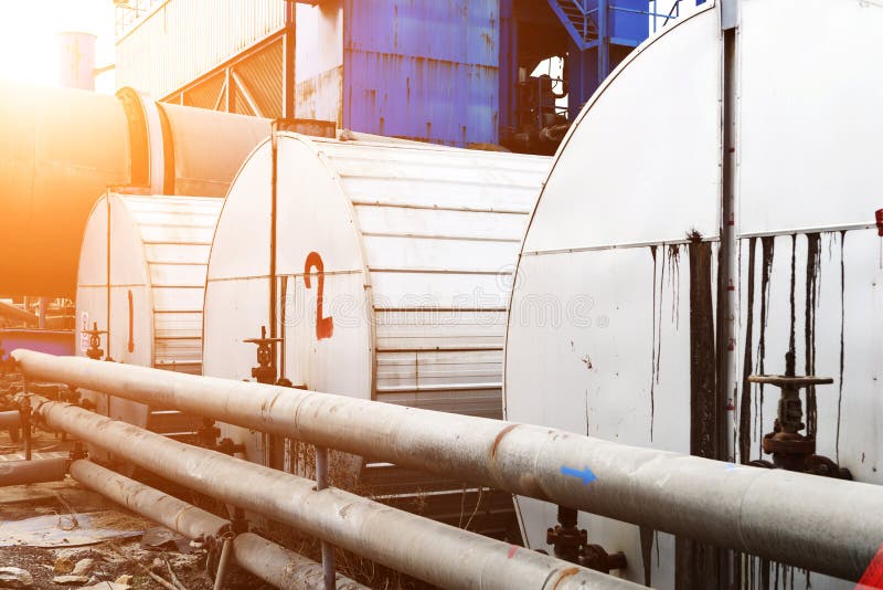 Oil and gas processing plant stock image Oil and gas processing plant stock image
