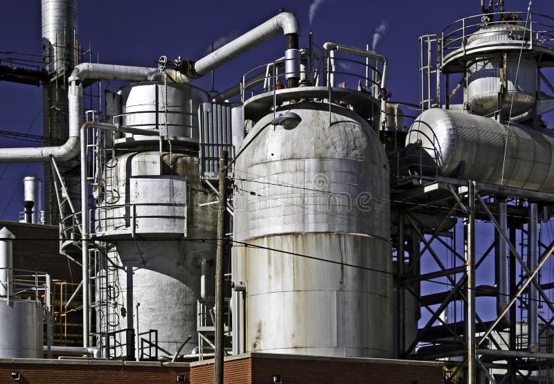American oil refinery in Wyoming. American oil refinery in Wyoming