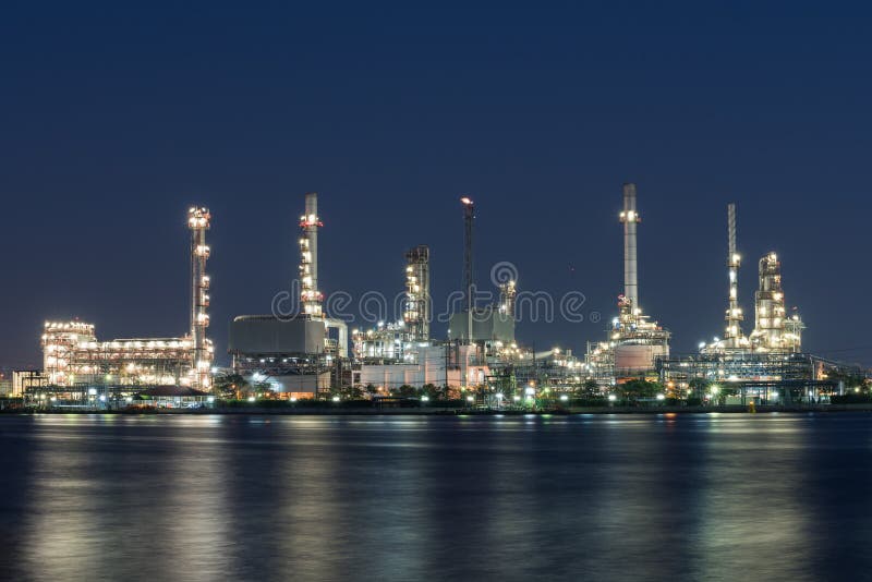 Oil and gas refinery petrochemical factory stock image Oil and gas refinery petrochemical factory stock image
