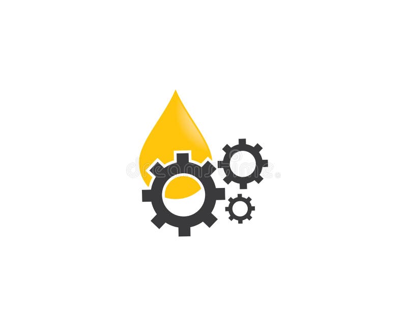 Oil and gear logo icon illustration royalty free illustration Oil and gear logo icon illustration royalty free illustration