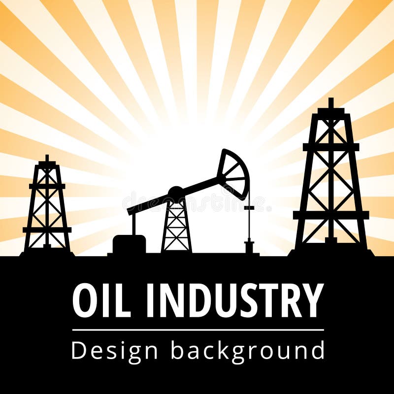 Oil industry background stock vector. Illustration of environmental
