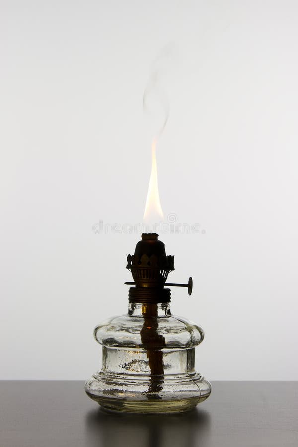 Oil lamp stock image. Image of soot, lamp, single, glass 27744941