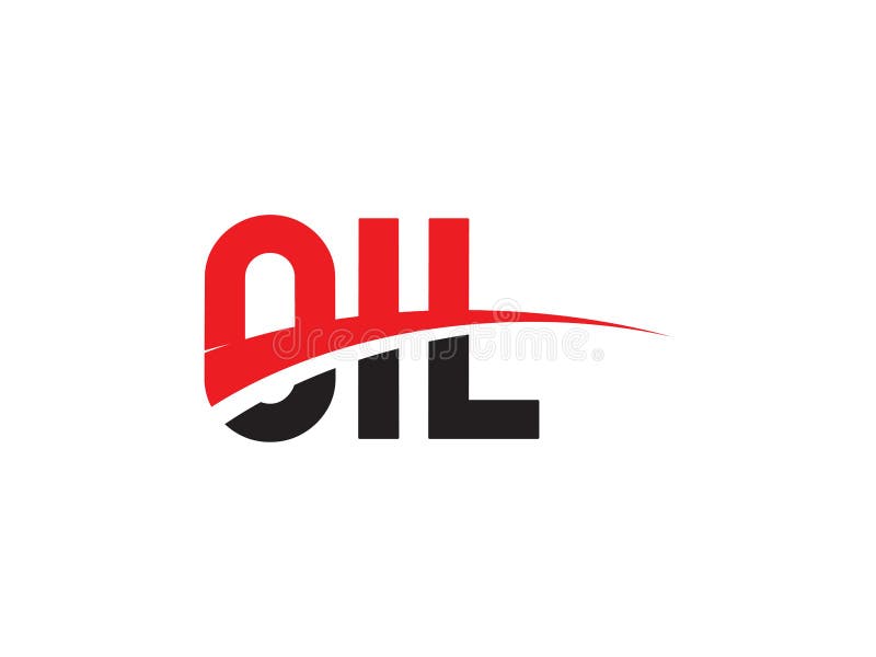 OIL Letter Initial Logo Design Vector Illustration Stock Vector
