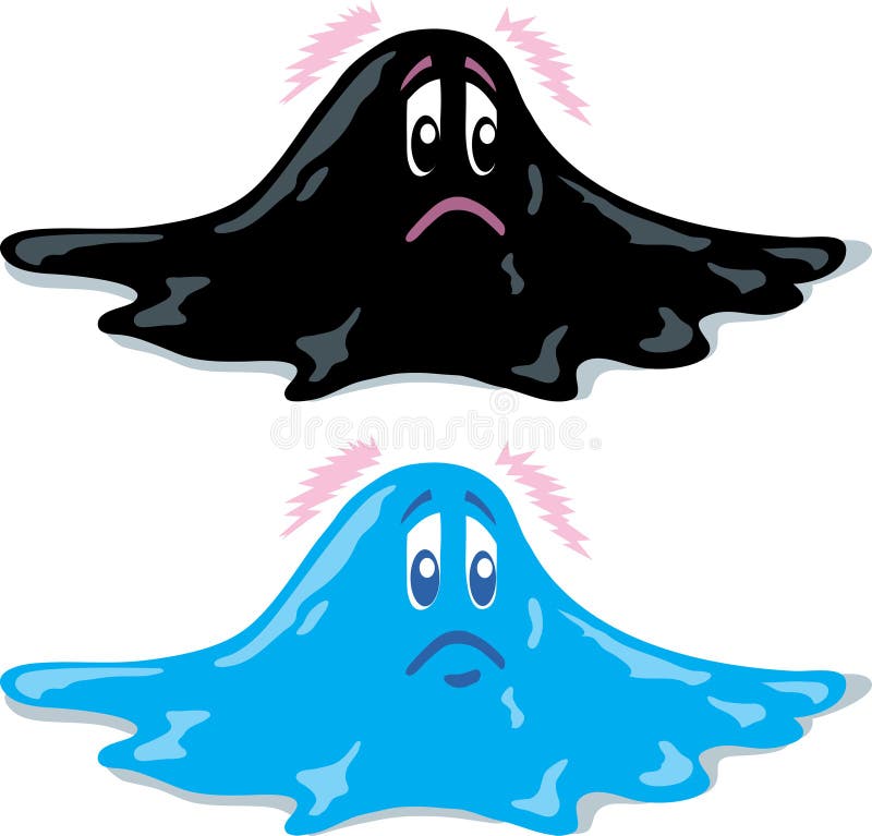 Oil/Paint spill stock vector. Illustration of blue, gooey 30808321