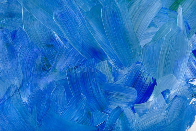 Oil paint texture, abstract blue background
