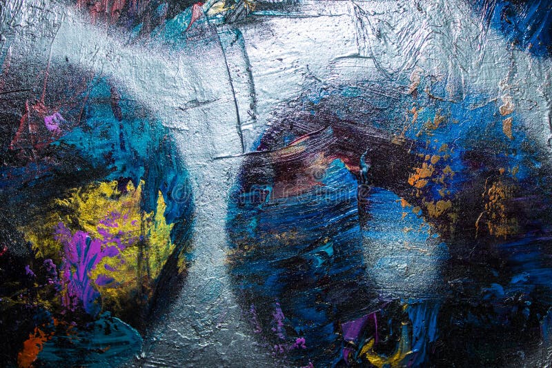 Oil Painting Abstraction. Brick Wall Abstraction. Background. Texture