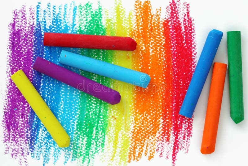 Oil Pastel Crayons stock photo. Image of paper, education 10870762
