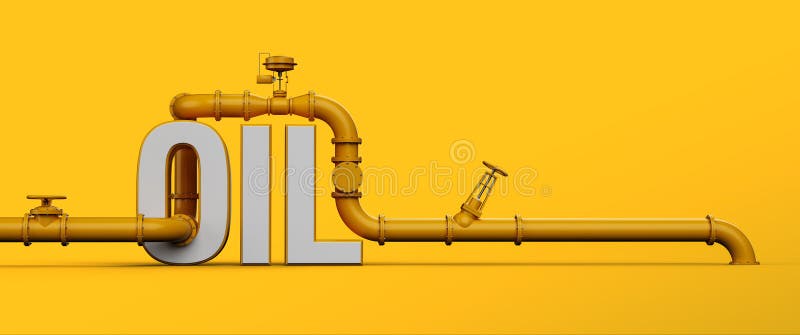 Oil pipes royalty free illustration