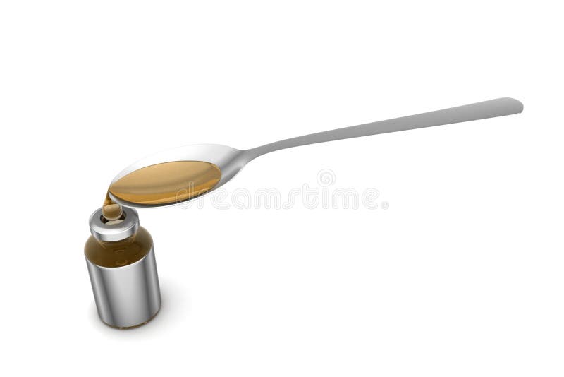 Oil poured by spoon stock image. Image of liquid, spoon 59583621