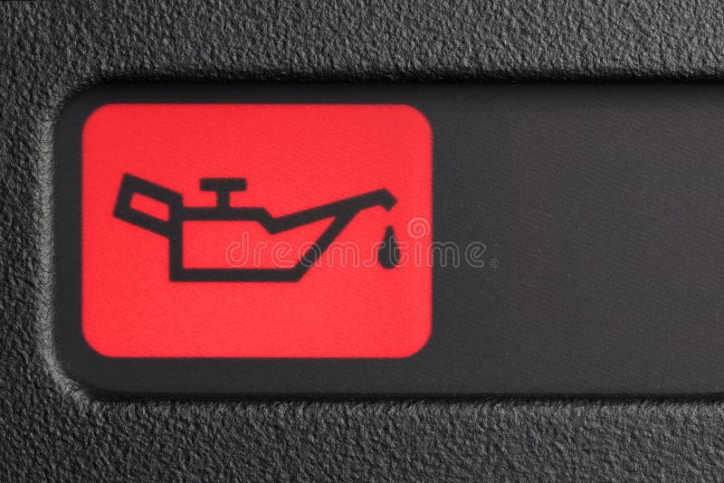 Oil pressure warning light stock image. Image of glow 246998295