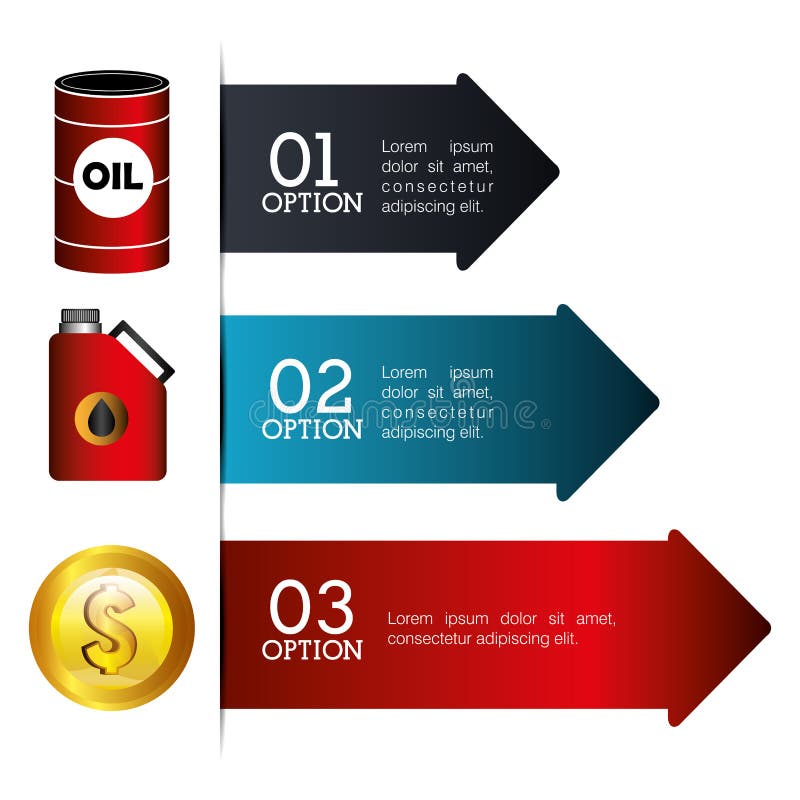 Oil Prices Infographic Design Stock Vector Illustration of industrial
