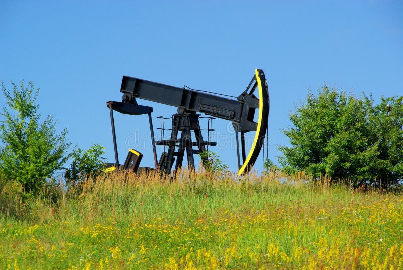 Oil pump royalty free stock images