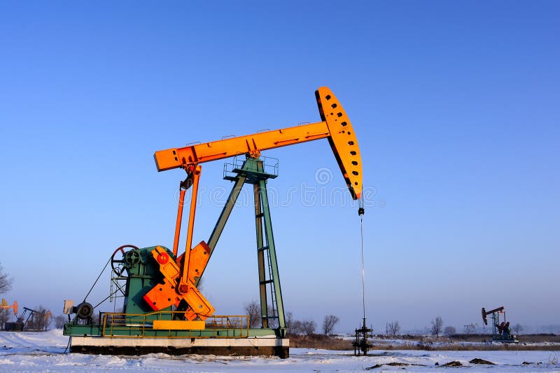 Oil Pumps. Oil Industry Equipment. Stock Photo Image of petrochemical, environment 36246920