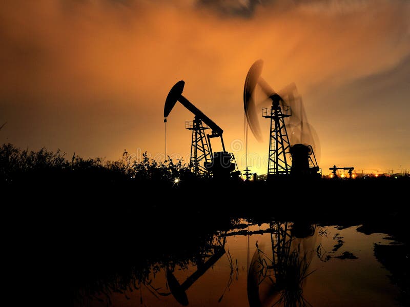 Oil pump stock photo. Image of machine, pump, move, fuzzy 24641504