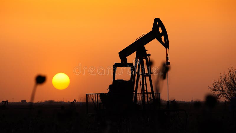 The oil pump royalty free stock image