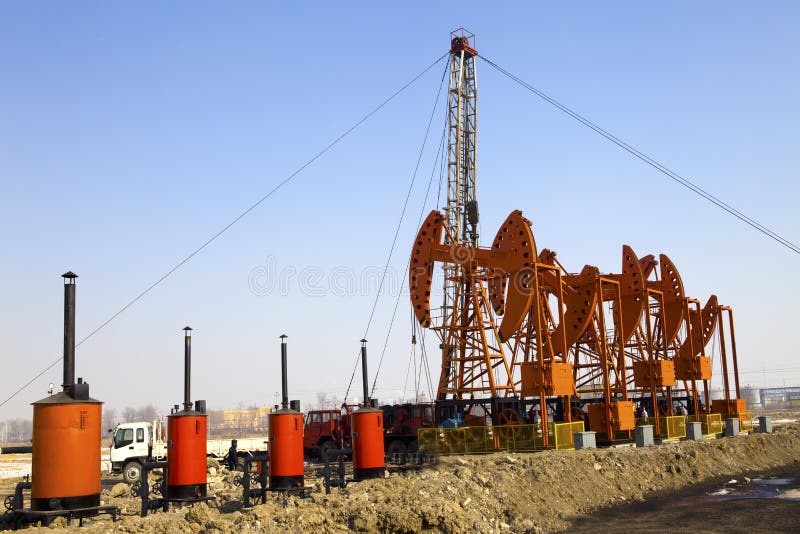 Oil Pump Jack Stock Image Image 36133101