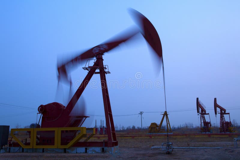Oil Pump Jack stock image. Image of drilling, business 36131383