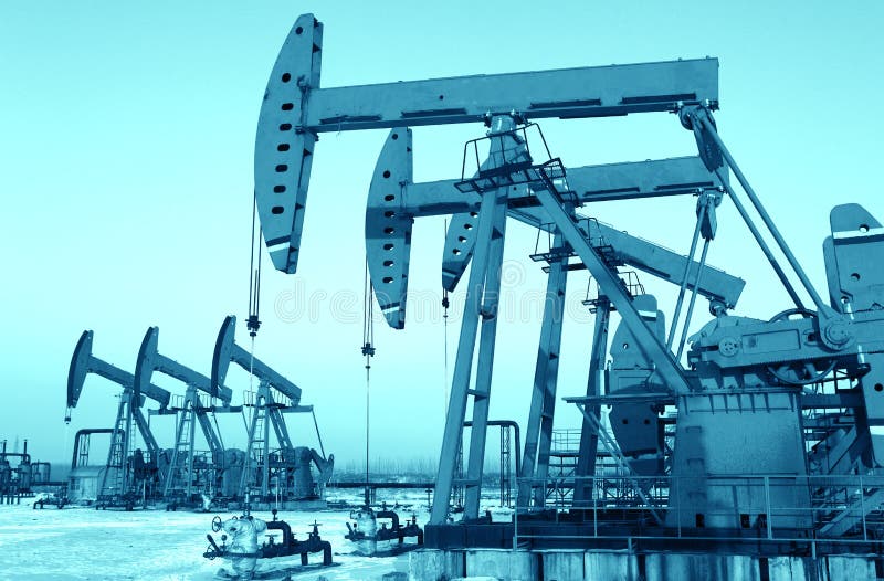 Oil Pump Jack stock image. Image of energy, economy, extraction 39001787