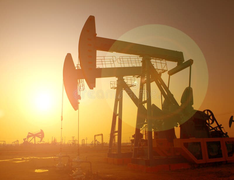 Oil Pump Jack stock photo. Image of crude, industrial 39002088