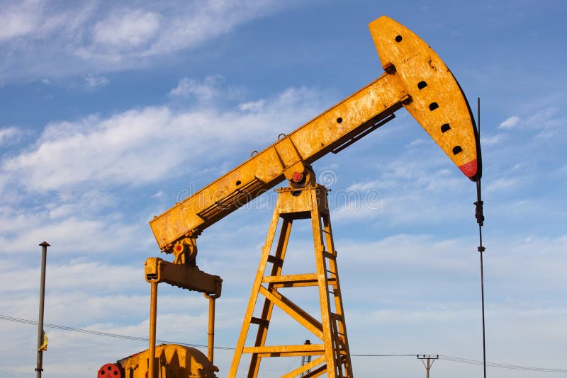 Oil Pump Jack stock photo. Image of grass, energy, exploration 36709798