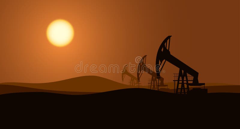 Oil pumps background