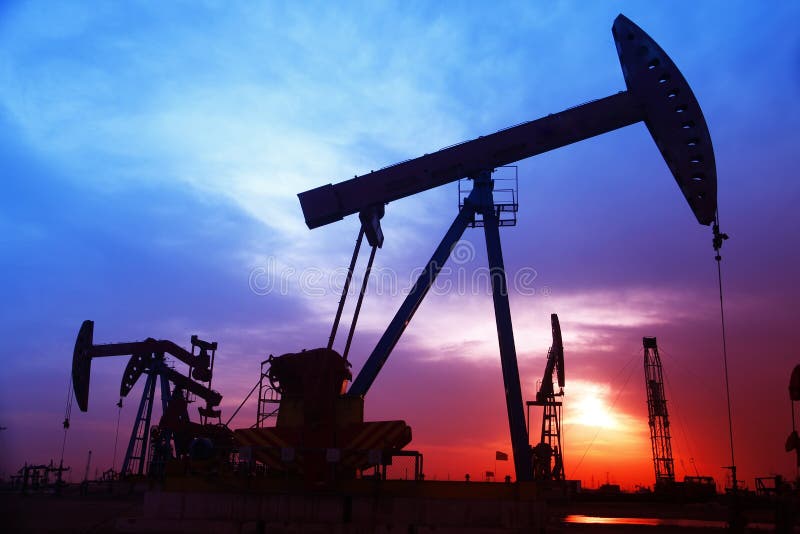 Oil Pumps. Oil Industry Equipment Stock Image Image of connectors