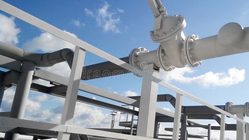 Latch on the pipeline stock images