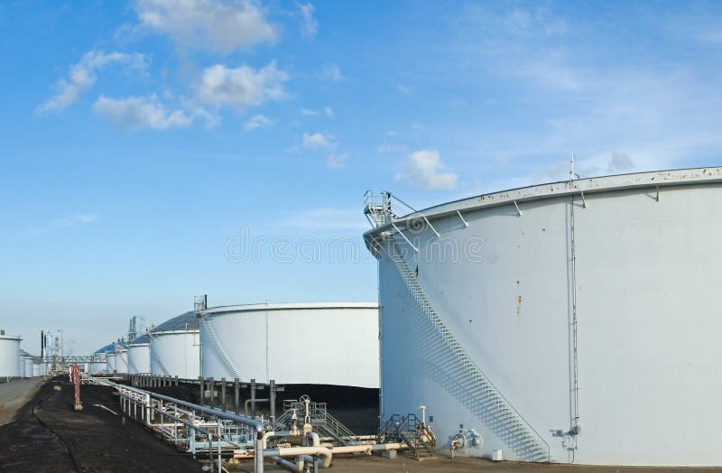 Oil Refinery Tanks
