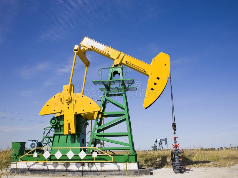 Oil rig royalty free stock photography