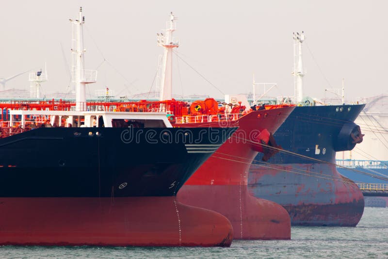 Oiltankers stock image. Image of docking, maashaven 66241973
