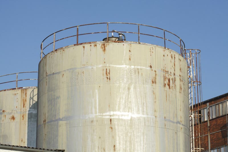 Oil Tanks stock image. Image of tanks, germany, blue 95060913